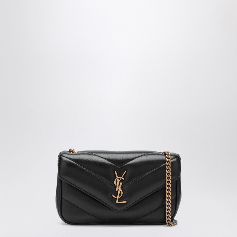 LouLou mini black leather bag