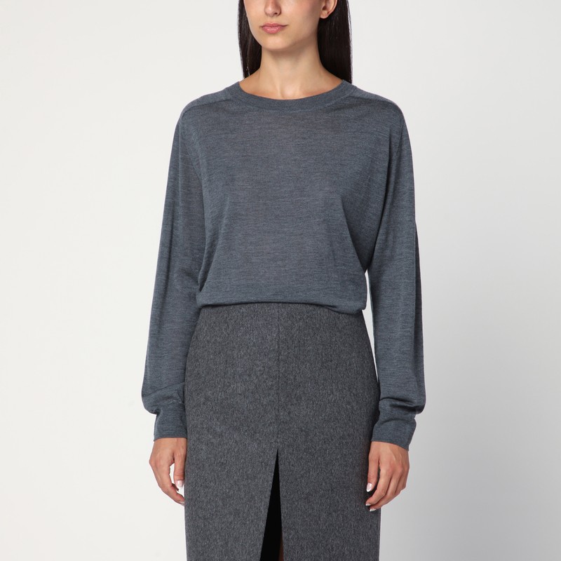 Anthracite grey cashmere sweater