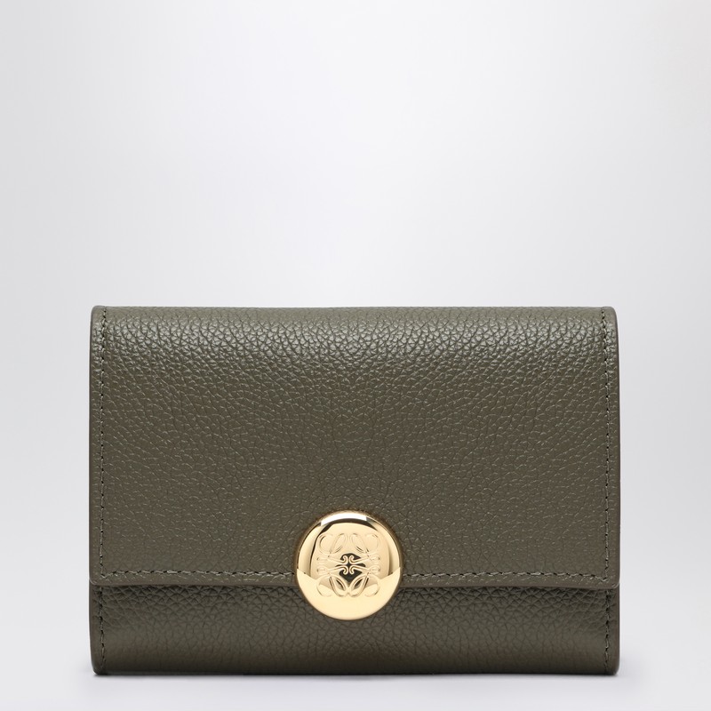 Small Pebble wallet in khaki
