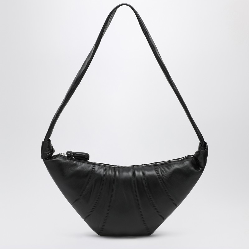 Medium black Croissant bag