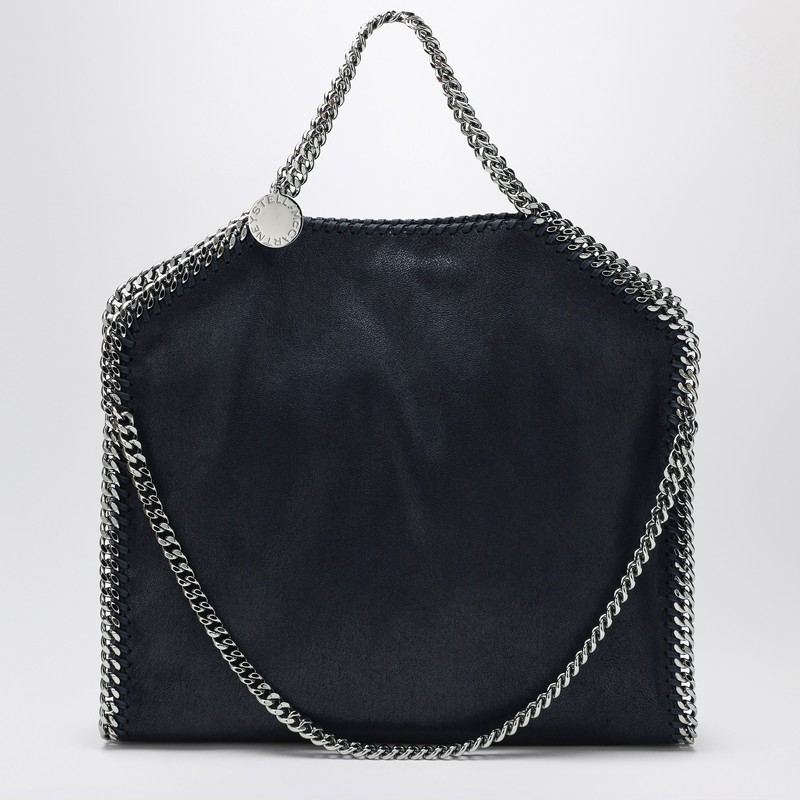 Navy Falabella Fold Over tote bag