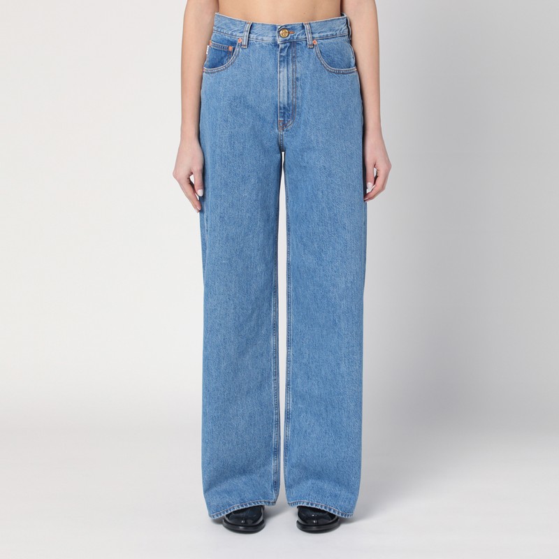 Wide light blue Java jeans