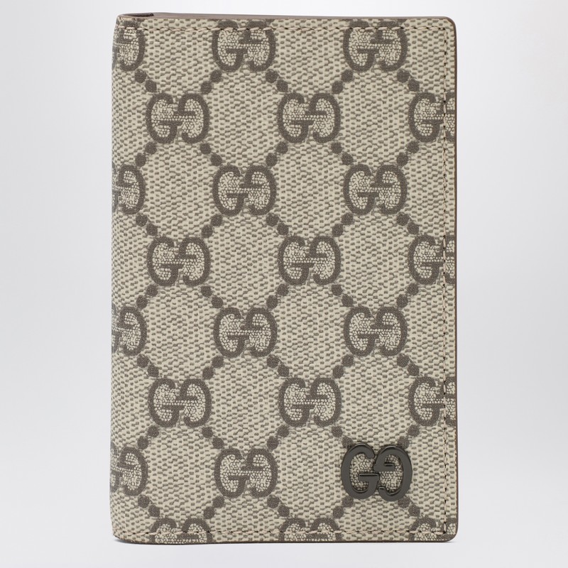 GG long card holder beige/ebony