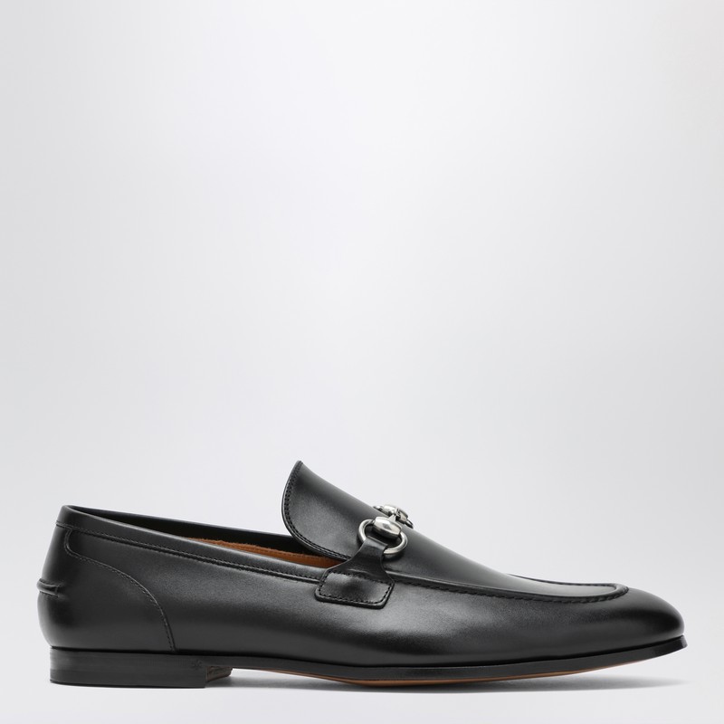 Black moccasin with buckle