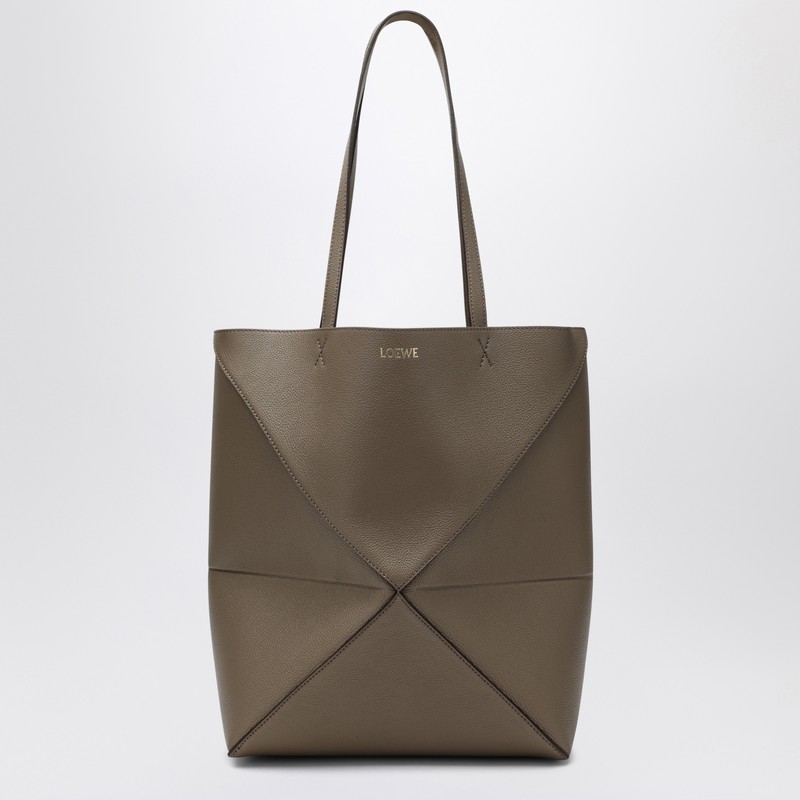 Medium Puzzle Fold Tote bag in taupe