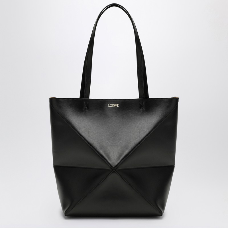 Puzzle Fold Tote black bag medium