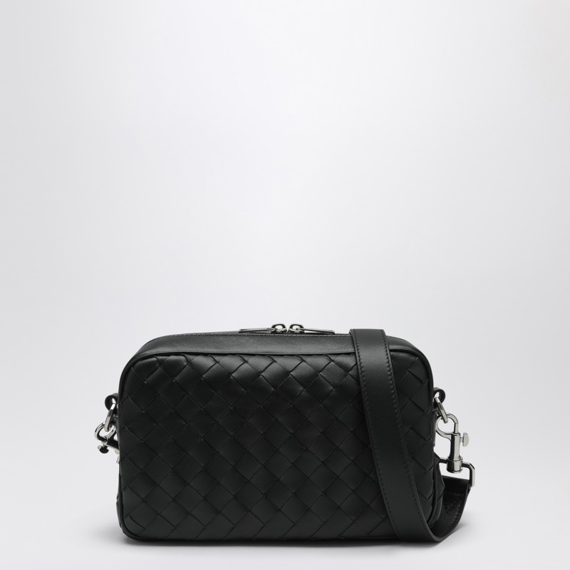 Dark green Camera bag in Intrecciato