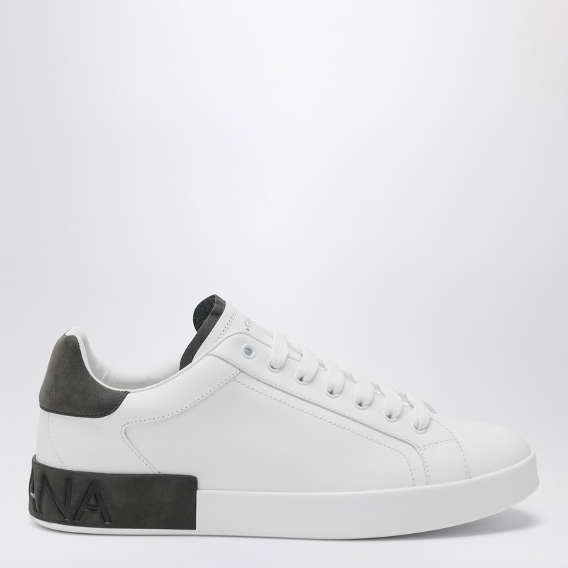 Portofino white/black leather sneaker