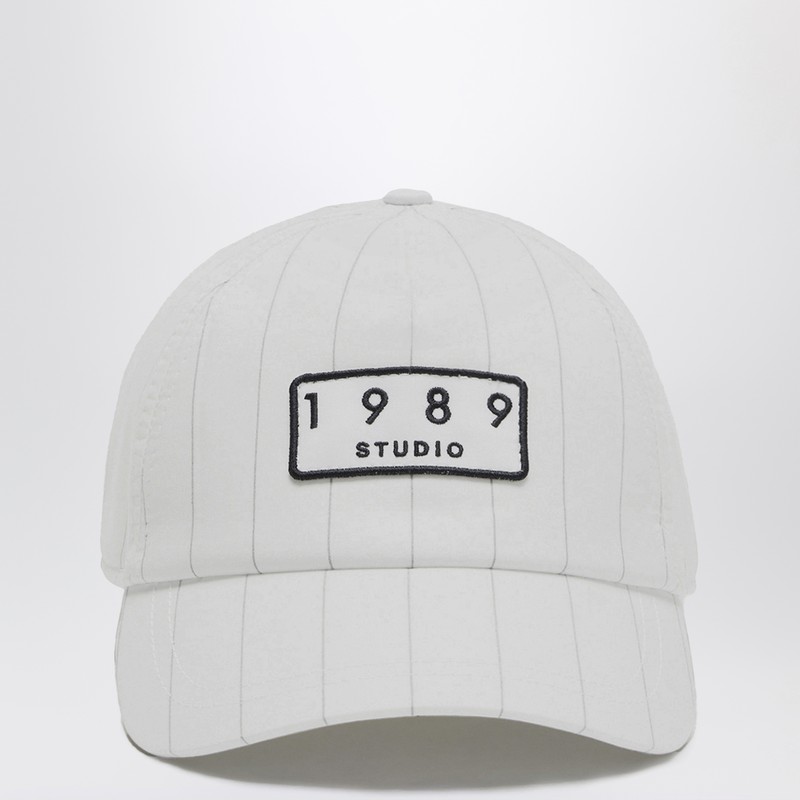 White striped 1989 Studio baseball cap