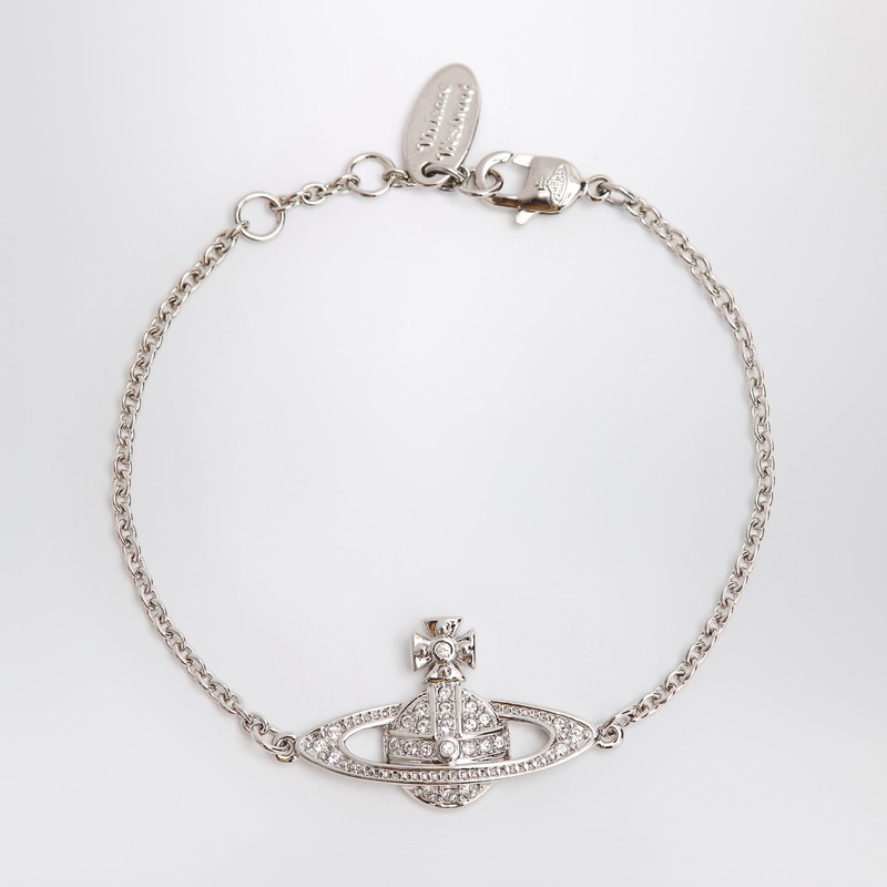 Mini Bas Relief Chain platinum bracelet