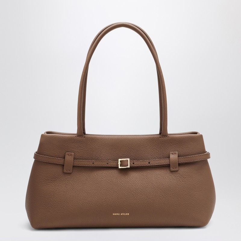 Le Cambon East West Mocha Mousse suede bag