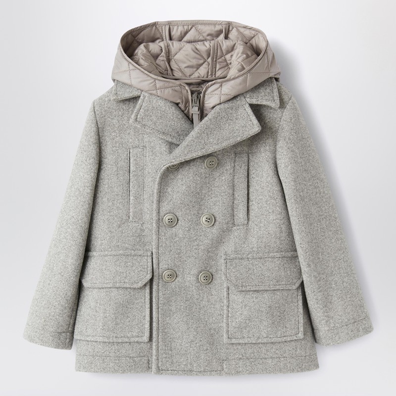 Grey techno cloth caban