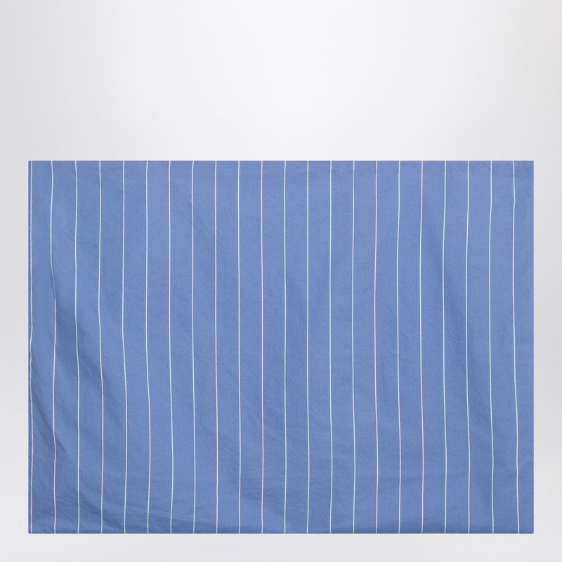 Blue sea fabric with striped pattern