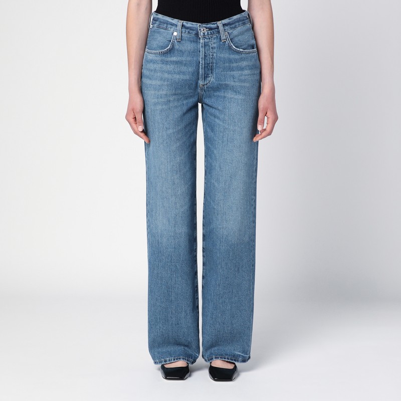 Blue jeans in organic denim