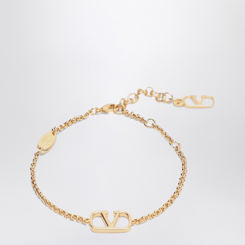 Vlogo Signature gold metal bracelet
