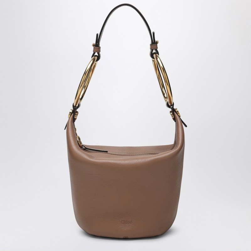 Small woodrose leather Bracelet bag