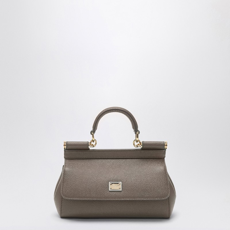 Small mud-coloured Sicily handbag
