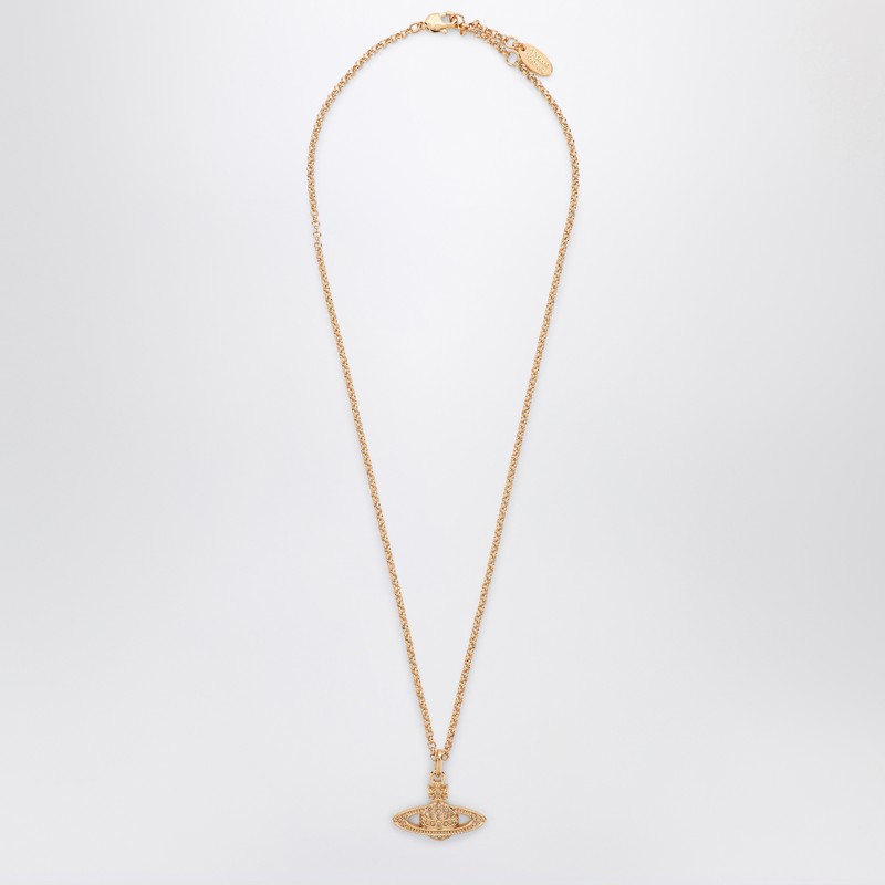 Mini Bas Relief Pendant necklace in gold