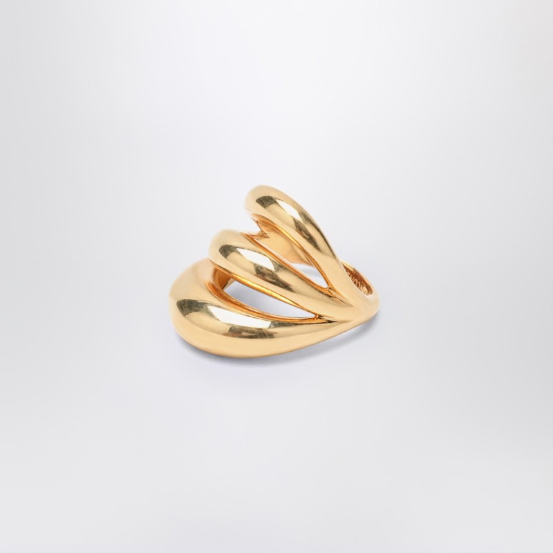 Triptych Blow Up gold ring