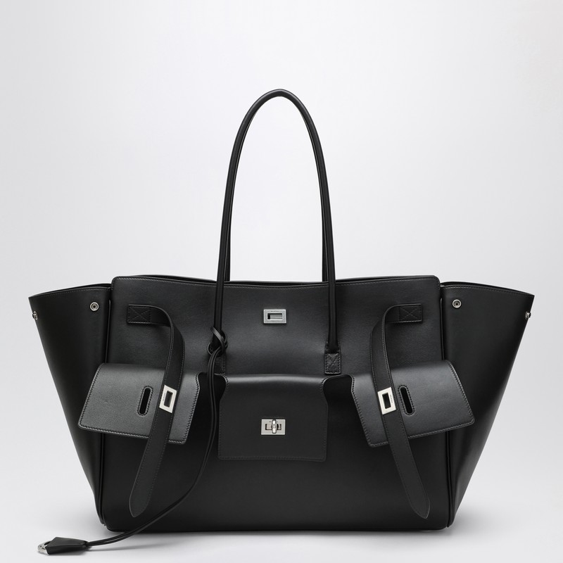 Carry All Bel Air large bag in black leather