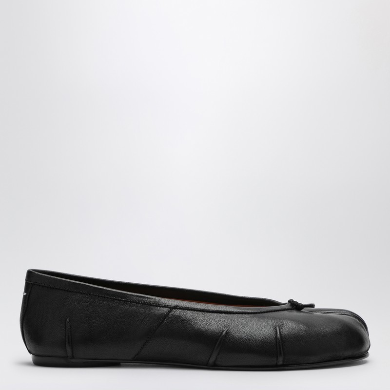 Black leather New Tabi ballerina
