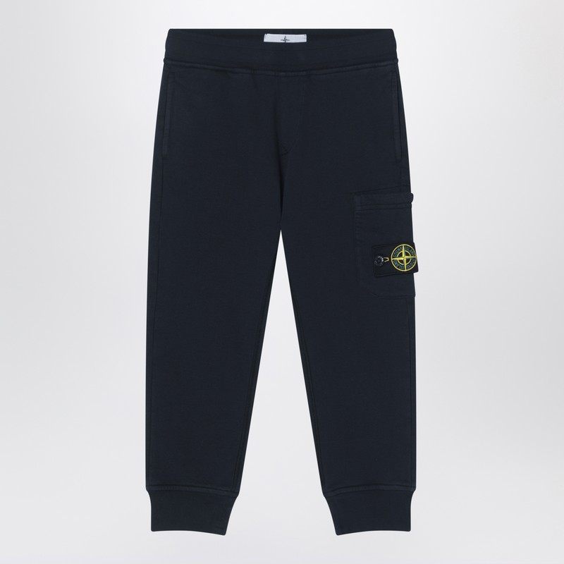 Navy blue cotton jogging pants