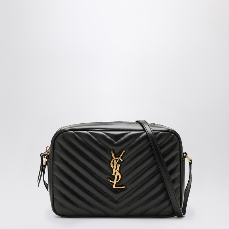 Lou black quilted leather Camera bag