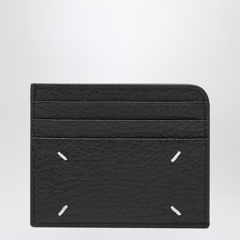 Black Four Stitches card holder