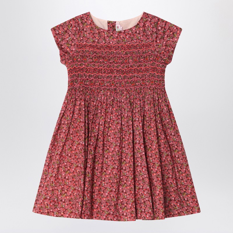 Red dress in Liberty fabric