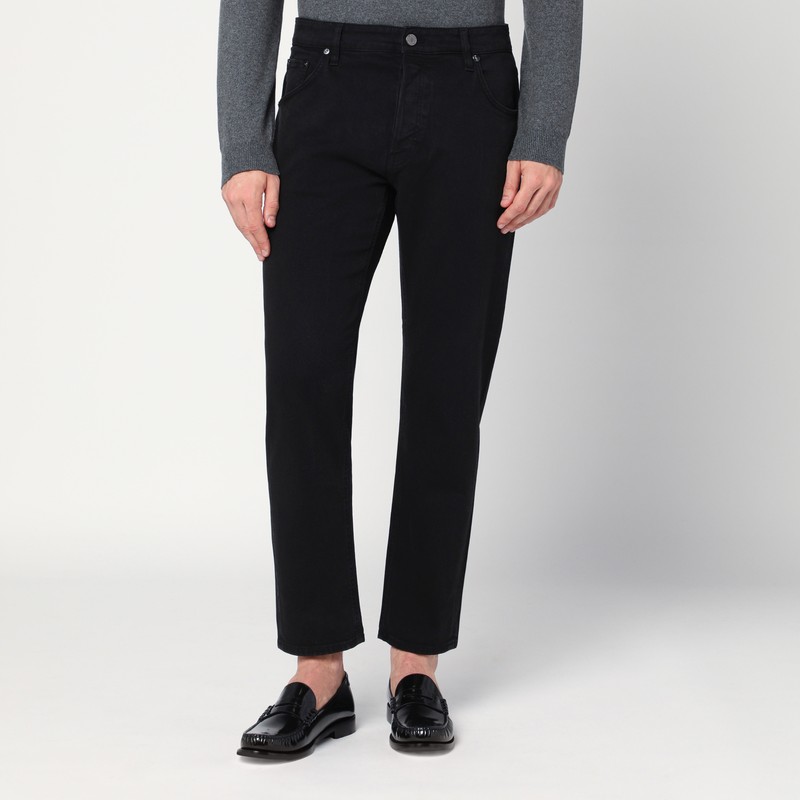 Black cotton trousers