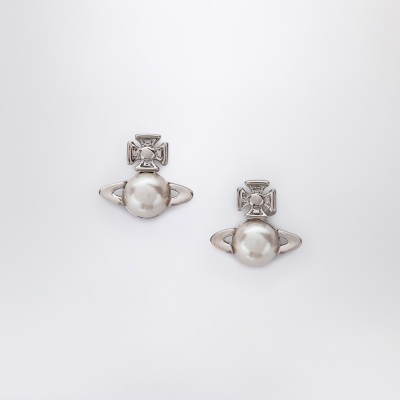 Silver Balbina earrings with pearl
