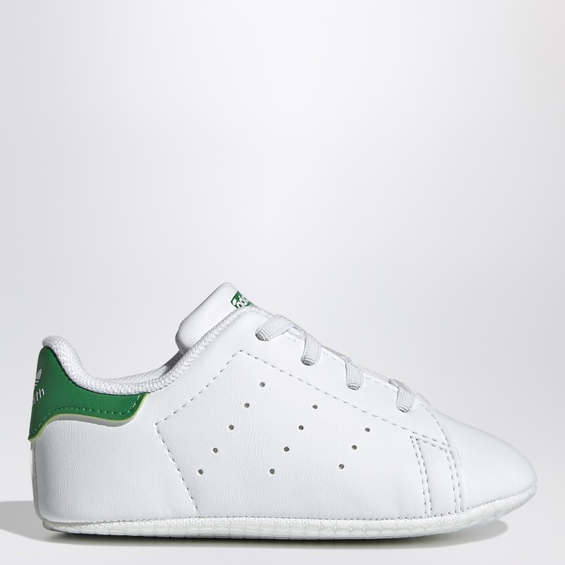 White/green Stan Smith Crib sneakers