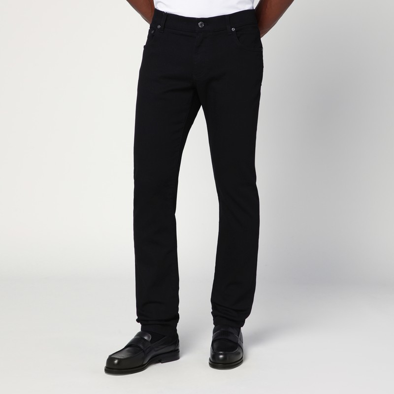 Slim stretch black jeans