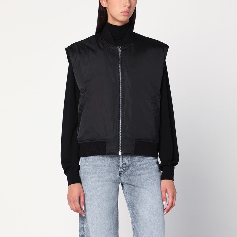 Jamila gilet-jacket in black