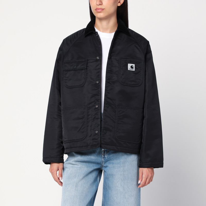 Alumni Chore Coat jacket in black nylon