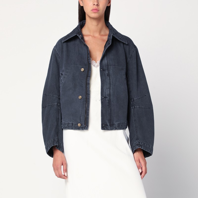 Ink blue denim jacket