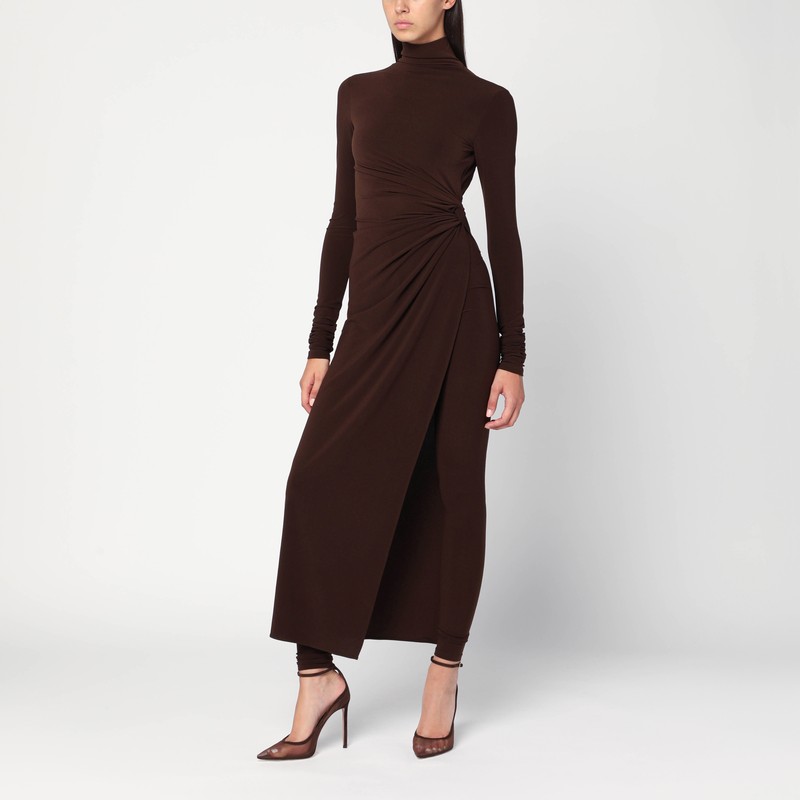 Tessa jumpsuit in brown jersey