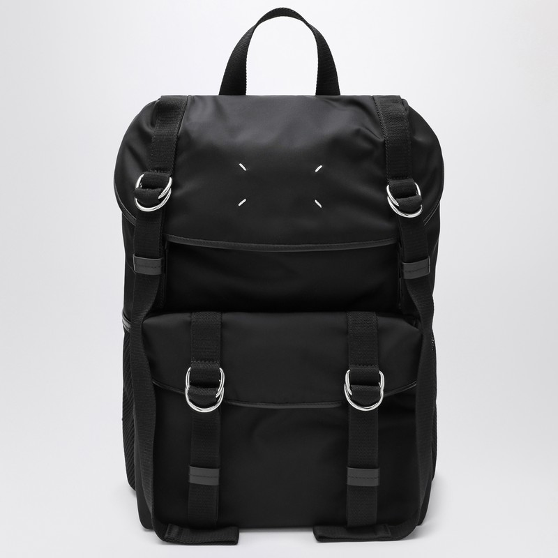 Medium black technical backpack