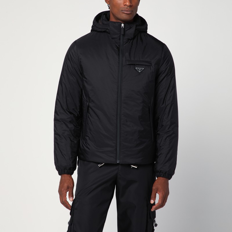 Black Re-Nylon padded jacket