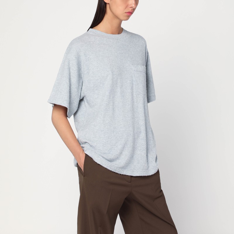 Light grey Kaddy T-shirt in brushed cotton