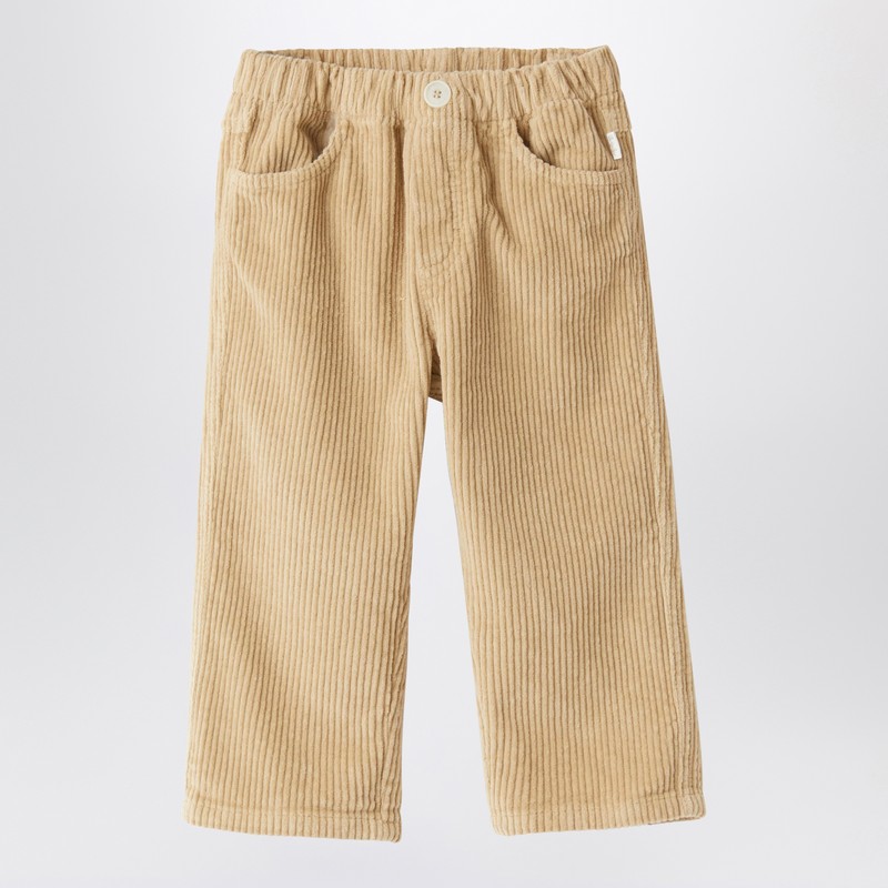 Beige corduroy trousers