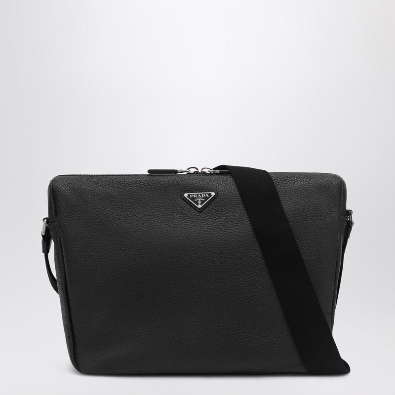 Black Saffiano leather shoulder bag