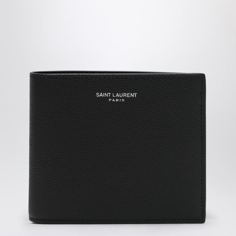 Black East/West wallet in grain de poudre leather