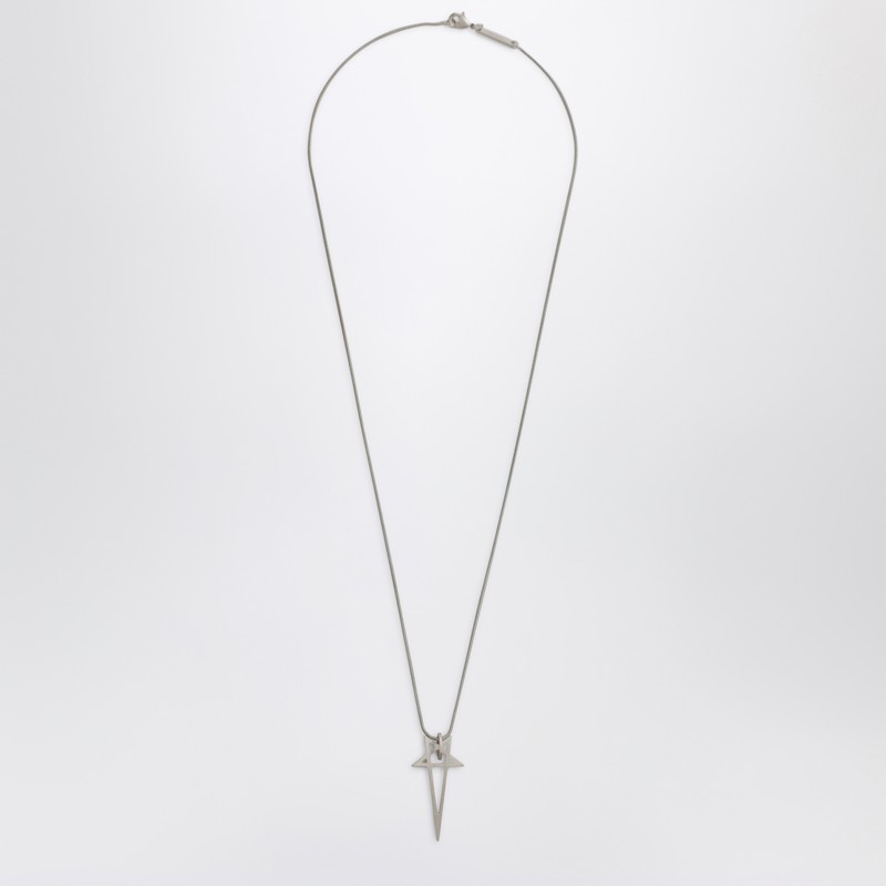 Pentagram necklace in metal