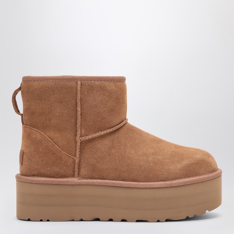 Classic Mini Platform boots in chestnut