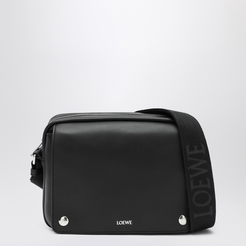 Black media Pebble shoulder bag