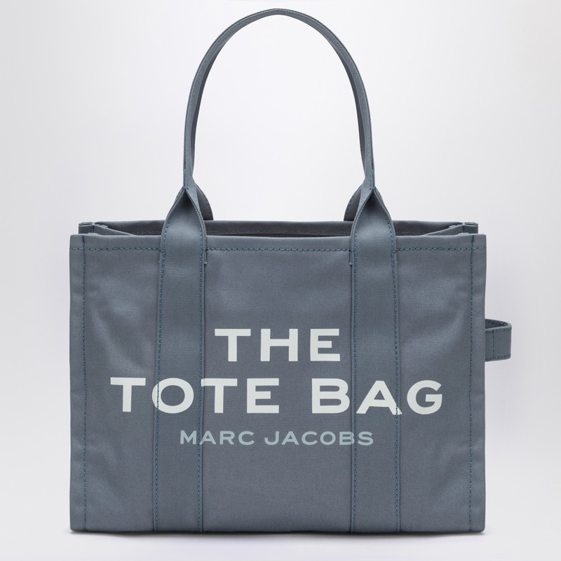 Large Blue Shadow canvas tote bag