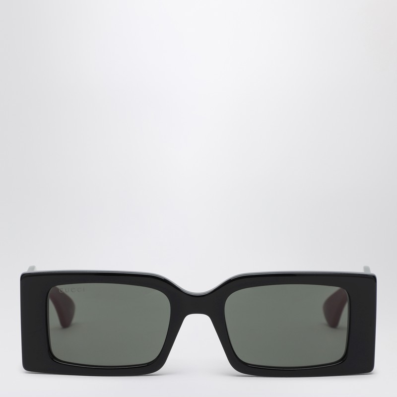 Rectangular Sunglasses in glossy black