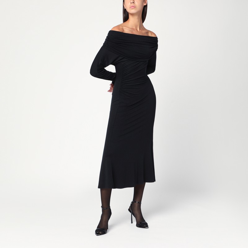 Black Zoe midi dress