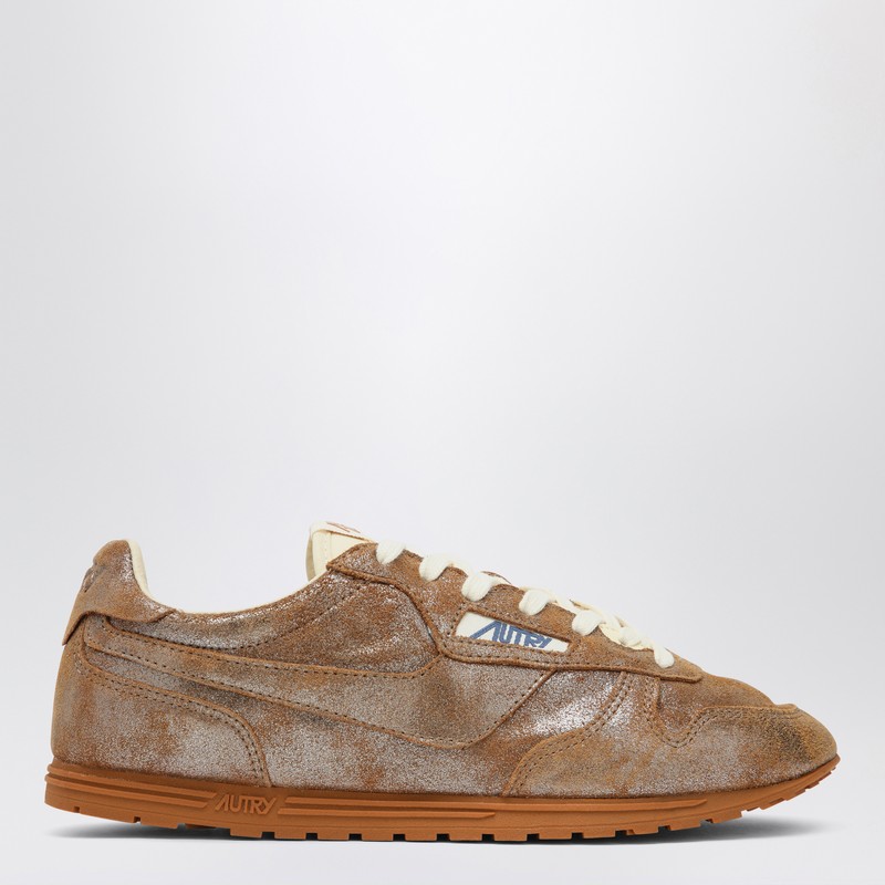 Brown/metallic ivory Windspin sneaker